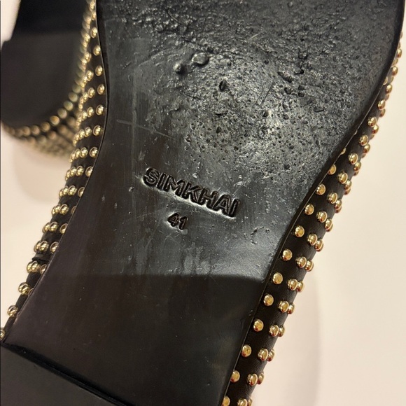 SIMKHAI Simkhai Shoes Flats Eden Studded Leather Flats size 10.5 - Picture 9 of 14